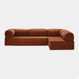 Canapé d'Angle 3-en-1 – Salon, Détente, Couchage