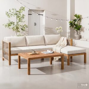 Canapé Lounge Extérieur – Modulable & Imperméable