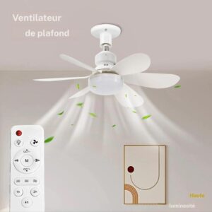 Ventilateur Plafond LED – Dis Adieu à la Canicule